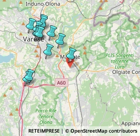 Mappa Via Napoli, 21046 Malnate VA, Italia (4.30538)
