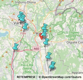 Mappa Via Napoli, 21046 Malnate VA, Italia (3.99818)