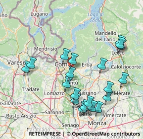 Mappa 5 All’incrocio con, 22038 Tavernerio CO, Italia (16.7375)