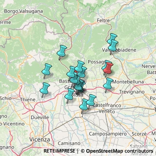 Mappa Via Col Roigo, 36060 Romano D'ezzelino VI, Italia (10.3335)