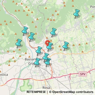 Mappa Via Col Roigo, 36060 Romano D'ezzelino VI, Italia (3.56455)