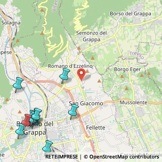 Mappa Via Col Roigo, 36060 Romano D'ezzelino VI, Italia (3.38091)