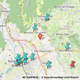 Mappa Via Col Roigo, 36060 Romano D'ezzelino VI, Italia (3.045)