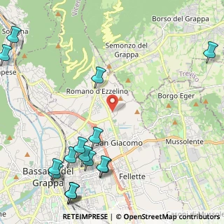 Mappa Via Col Roigo, 36060 Romano D'ezzelino VI, Italia (3.10375)