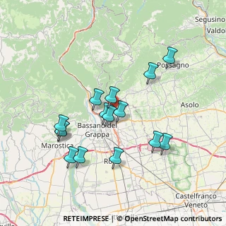 Mappa Via Col Roigo, 36060 Romano D'ezzelino VI, Italia (6.87)