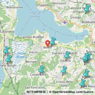Mappa 21020 Bodio Lomnago VA, Italia (3.36083)