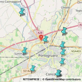 Mappa Viale Pordenone, 30026 Portogruaro VE, Italia (2.97)