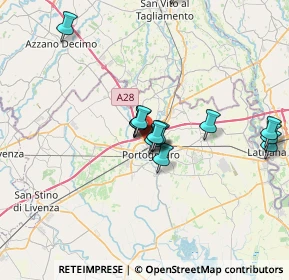 Mappa Viale Pordenone, 30026 Portogruaro VE, Italia (5.88667)