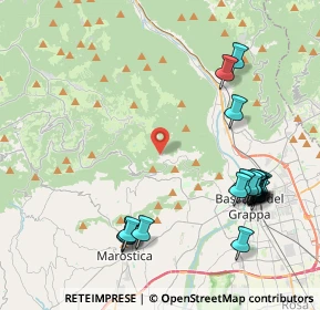 Mappa Contrà Rovole, 36061 Bassano del Grappa VI, Italia (4.885)