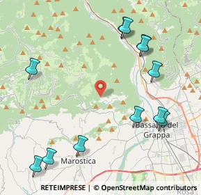 Mappa Contrà Rovole, 36061 Bassano del Grappa VI, Italia (5.11167)