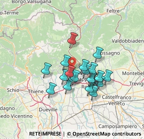 Mappa Contrà Rovole, 36061 Bassano del Grappa VI, Italia (10.174)