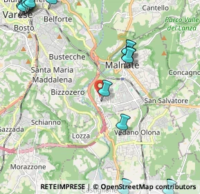 Mappa Piazza Bartolomeo Bai, 21046 Malnate VA, Italia (3.28588)