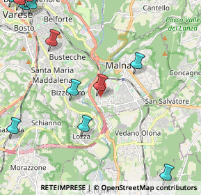 Mappa Piazza Bartolomeo Bai, 21046 Malnate VA, Italia (3.33143)