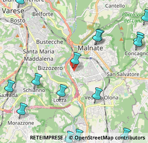 Mappa Piazza Bartolomeo Bai, 21046 Malnate VA, Italia (3.00533)