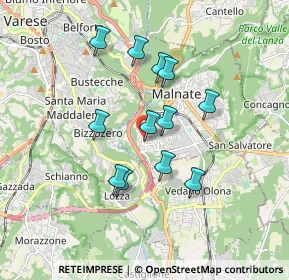 Mappa Piazza Bartolomeo Bai, 21046 Malnate VA, Italia (1.47083)