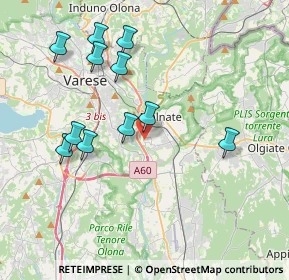 Mappa Piazza Bartolomeo Bai, 21046 Malnate VA, Italia (3.83909)