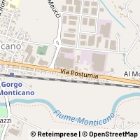 Mapa Gorgo al Monticano