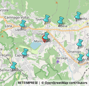 Mappa Via Leonardo da Vinci, 22030 Montorfano CO, Italia (2.69455)