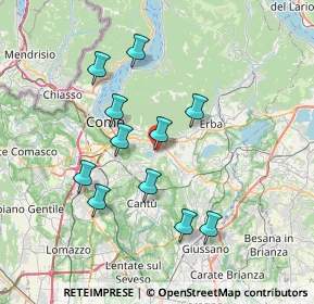 Mappa Via Leonardo da Vinci, 22030 Montorfano CO, Italia (6.68)