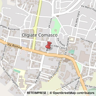 Mappa Via A. Volta, 2, 22077 Olgiate Comasco, Como (Lombardia)