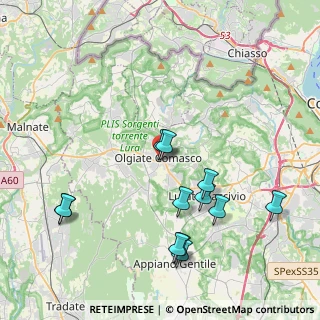Mappa Via Volpi Caimi, 22077 Olgiate Comasco CO, Italia (4.27333)