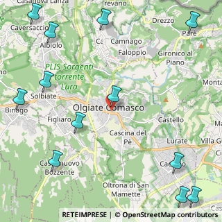 Mappa Via Volpi Caimi, 22077 Olgiate Comasco CO, Italia (3.29417)