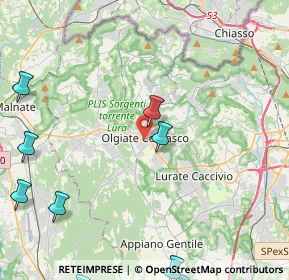 Mappa , 22077 Olgiate Comasco CO, Italia (6.74727)