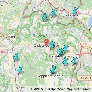 Mappa , 22077 Olgiate Comasco CO, Italia (4.96846)