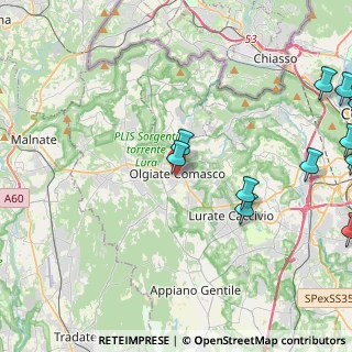 Mappa , 22077 Olgiate Comasco CO, Italia (6.605)