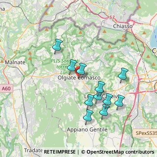 Mappa , 22077 Olgiate Comasco CO, Italia (3.57636)