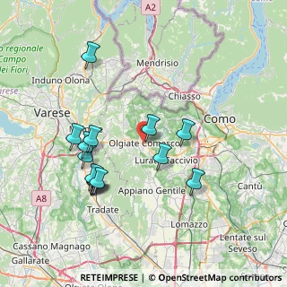Mappa , 22077 Olgiate Comasco CO, Italia (7.31286)