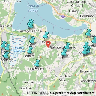 Mappa Via Bartolomeo Baj, 21020 Bodio Lomnago VA, Italia (2.705)