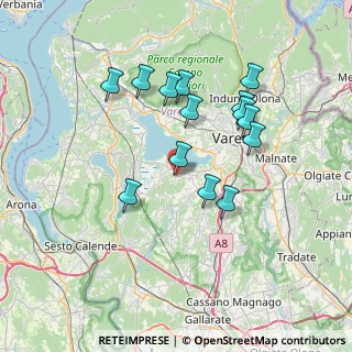 Mappa Via Bartolomeo Baj, 21020 Bodio Lomnago VA, Italia (6.62786)