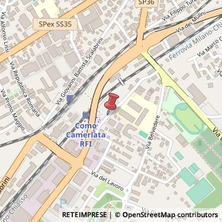 Mappa Via San Bernardino da Siena, 25, 22100 Como, Como (Lombardia)