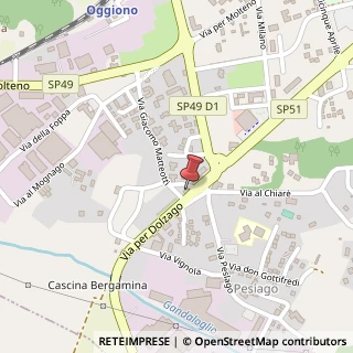 Mappa Via per Dolzago, 10-12, 23848 Oggiono, Lecco (Lombardia)