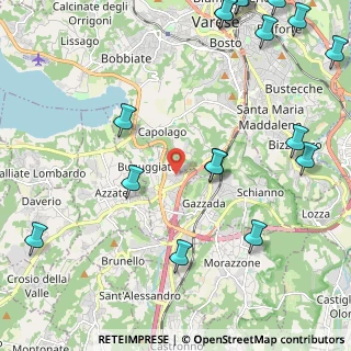 Mappa Via Risorgimento, 21020 Buguggiate VA, Italia (3.08706)
