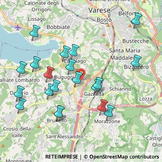 Mappa Via Risorgimento, 21020 Buguggiate VA, Italia (2.2075)