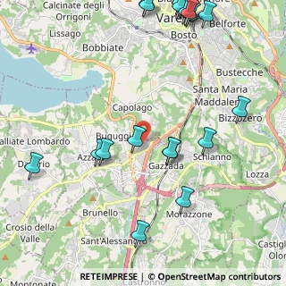 Mappa Via Risorgimento, 21020 Buguggiate VA, Italia (2.854)
