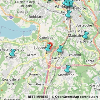 Mappa Via Risorgimento, 21020 Buguggiate VA, Italia (2.92545)