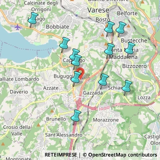 Mappa Via Risorgimento, 21020 Buguggiate VA, Italia (2.00833)