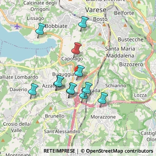 Mappa Via Risorgimento, 21020 Buguggiate VA, Italia (1.62583)