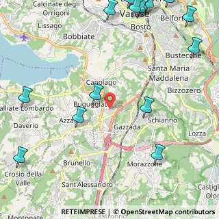 Mappa Via Risorgimento, 21020 Buguggiate VA, Italia (3.37529)