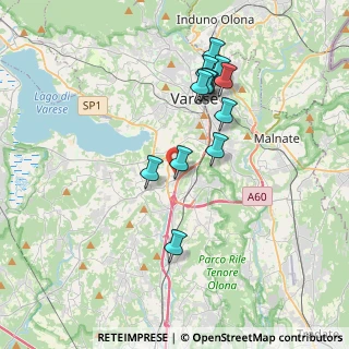 Mappa Via Risorgimento, 21020 Buguggiate VA, Italia (3.38167)