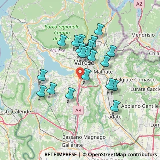 Mappa Via Risorgimento, 21020 Buguggiate VA, Italia (6.3855)