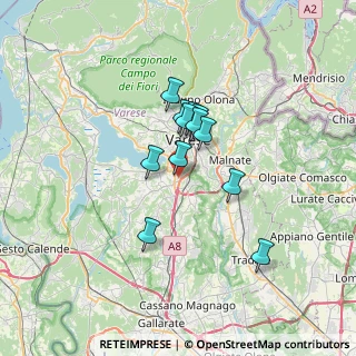 Mappa Via Risorgimento, 21020 Buguggiate VA, Italia (4.76667)