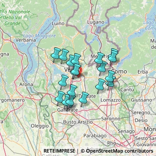 Mappa Largo Gajard, 21100 Varese VA, Italia (10.8735)