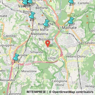 Mappa Largo Gajard, 21100 Varese VA, Italia (3.68818)