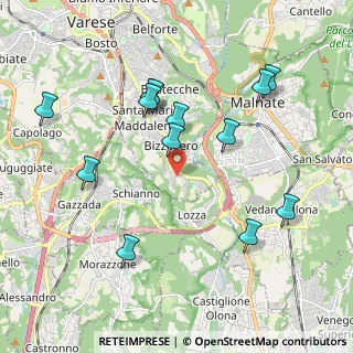Mappa Largo Gajard, 21100 Varese VA, Italia (2.06077)