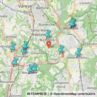 Mappa Largo Gajard, 21100 Varese VA, Italia (2.44167)