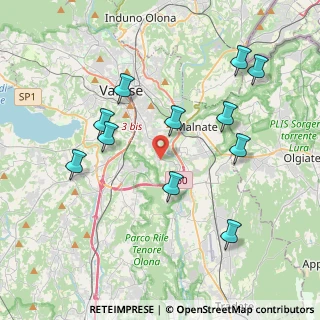 Mappa Largo Gajard, 21100 Varese VA, Italia (4.05545)